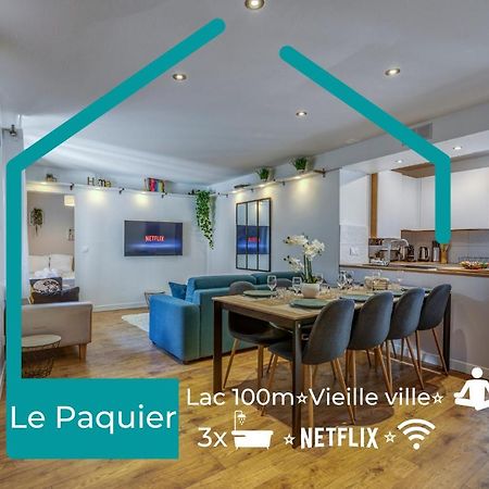 Le Paquier - Mycosyapart, Vieille Ville, Calme, Lac 100M, Netflix 阿讷西 外观 照片
