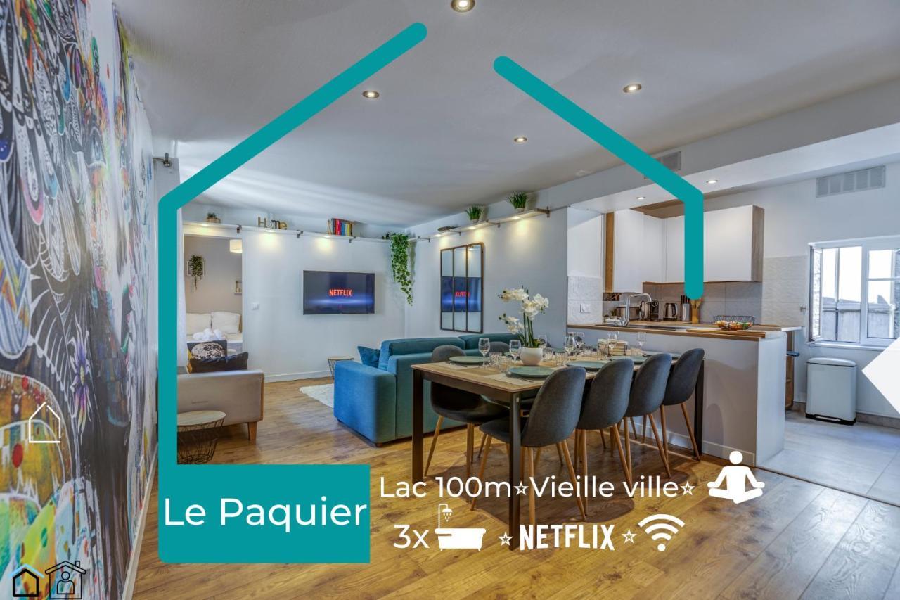 Le Paquier - Mycosyapart, Vieille Ville, Calme, Lac 100M, Netflix 阿讷西 外观 照片